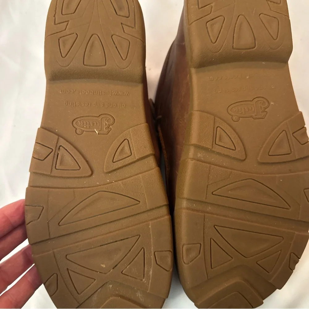 Justin Boots Brown Leather Men's Loafers
